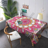 bohemia tablecloth 3d printed squarerectangular dust proof table cover for party home decor tv covers