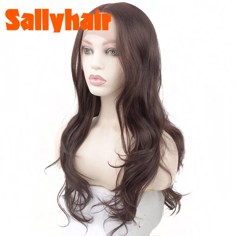 Ombre Color Lace Front Wig Synthetic Wigs Long Middle L Part Natural Wave Black Pink Wavy DIY Hair Hairstyles | Шиньоны и парики