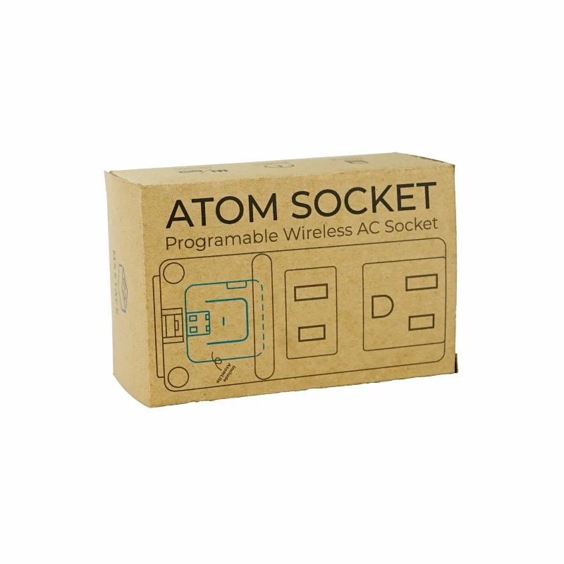 

M5Stack Official ATOM Socket Kit (HLW8023 High-Precision Energy Metering IC) - JP&US Smart Power Socket