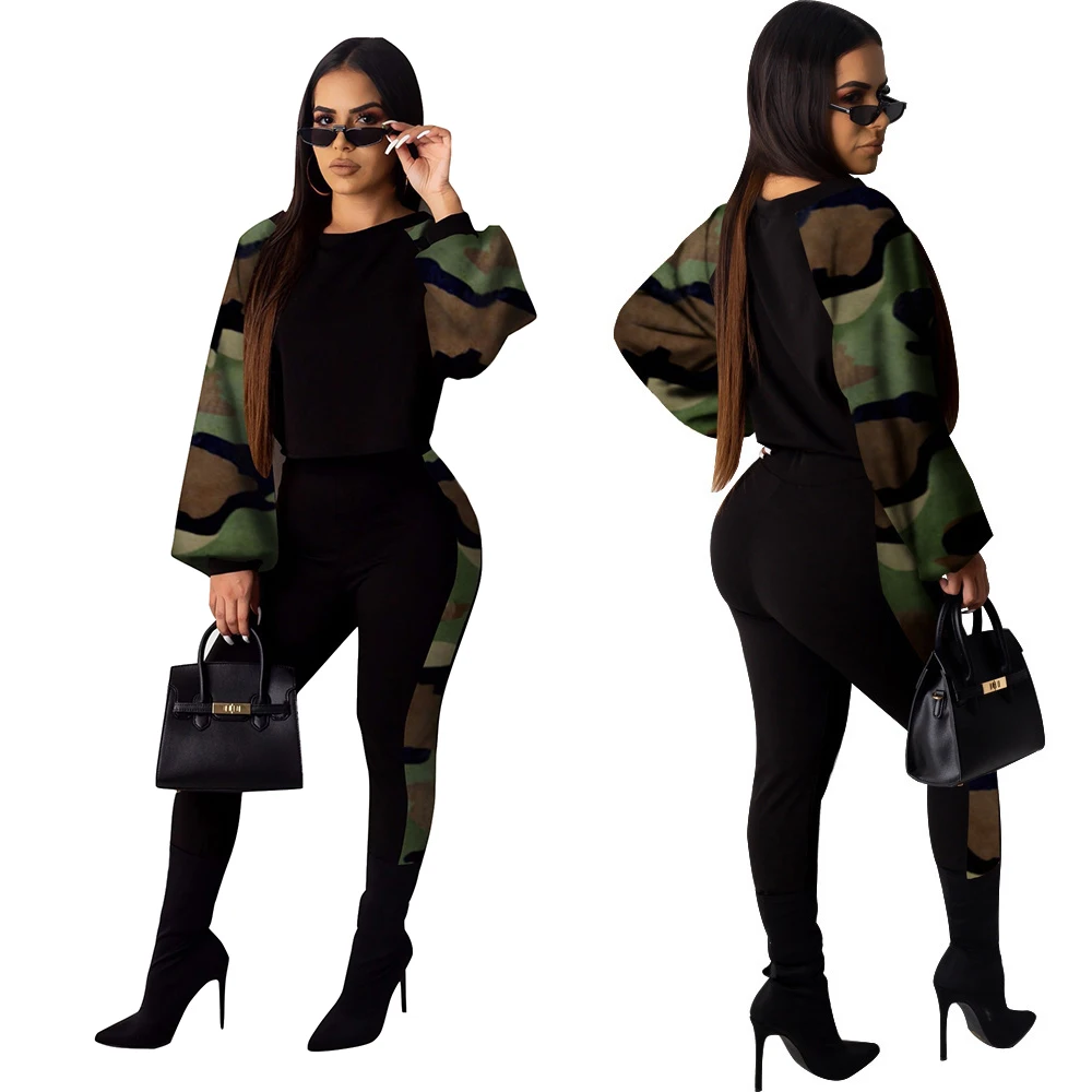 Женский спортивный костюм из двух предметов Повседневная футболка со змеиным