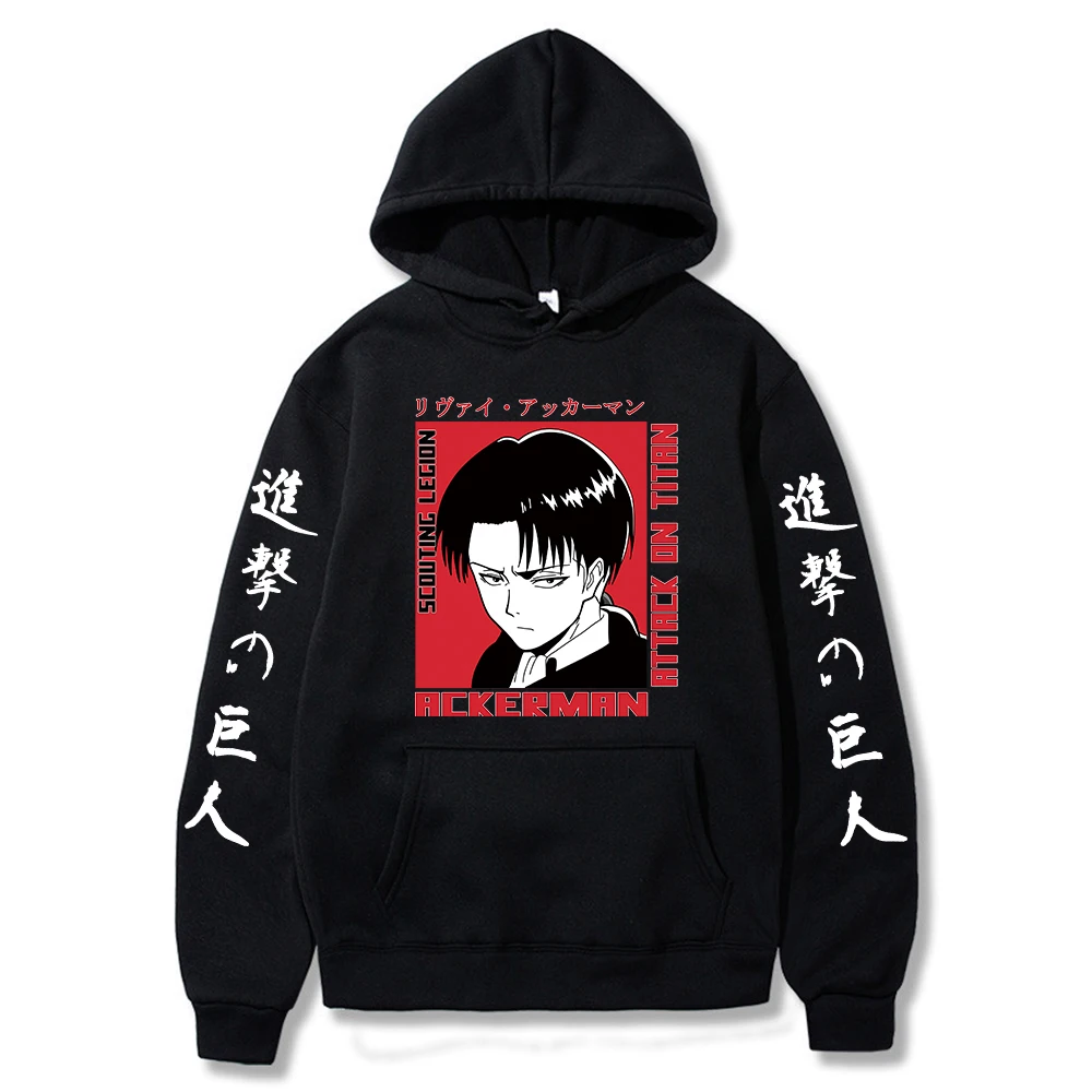 

Толстовка мужская с длинным рукавом и принтом из японского аниме «атака на Титанов»