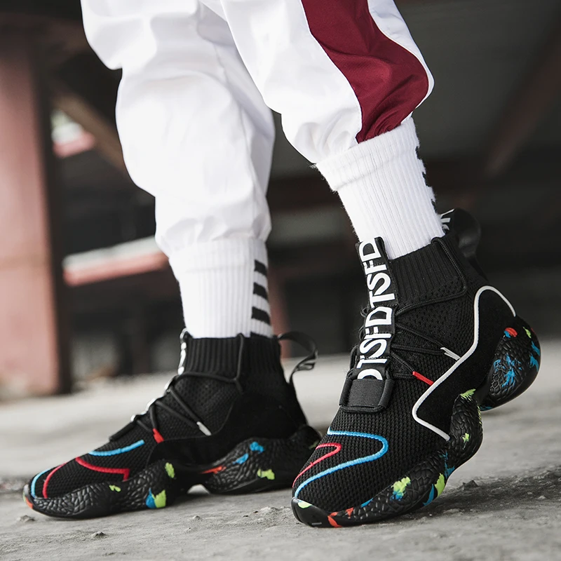 Running Shoes Men Camo Socks Sneakers Athletic Sports Shoes for Women Male Sneakers Breathable Jogging Trainer Socks Boots