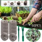 Пусковые гранулы для семян-30 мм-упаковка из 50-возобновляемых, неизменяемых-превосходные торфяные заглушки-автономная почва и горшок в одном