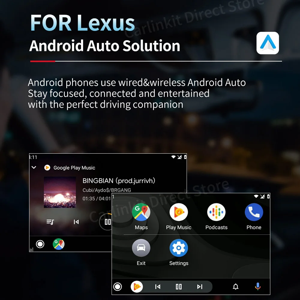 Wireless Carplay dongle for Lexus ES/RX/IS/LS/UX/LX/NX/C 2014-2019 Multimedia Apple CarPlay &amp Android auto Retrofit Kit | Автомобили и
