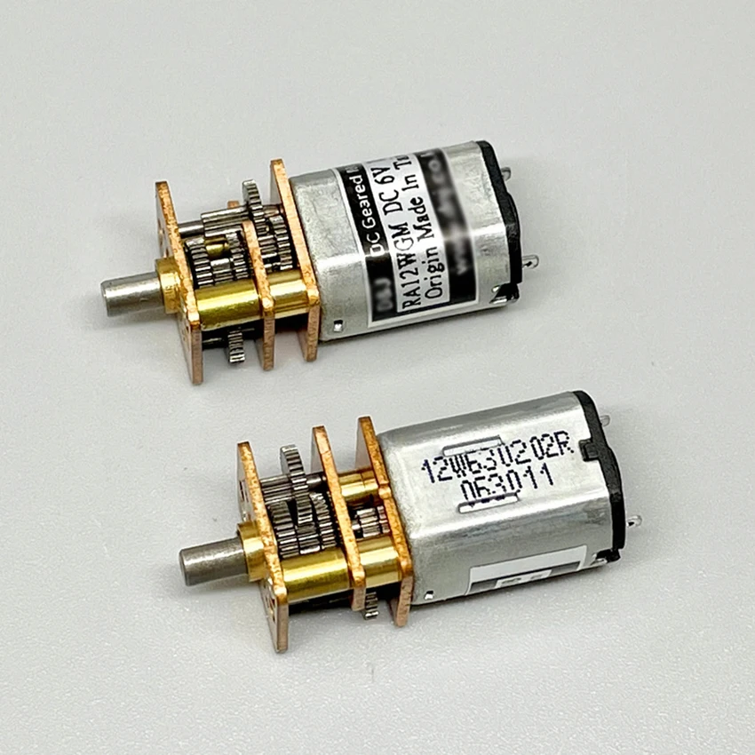 

N20 Micro Speed Reduction Motor High Torque DC 6V 50RPM with Full Metal Gearbox, Low Speed Electric Gear Box Motor, D Shaft
