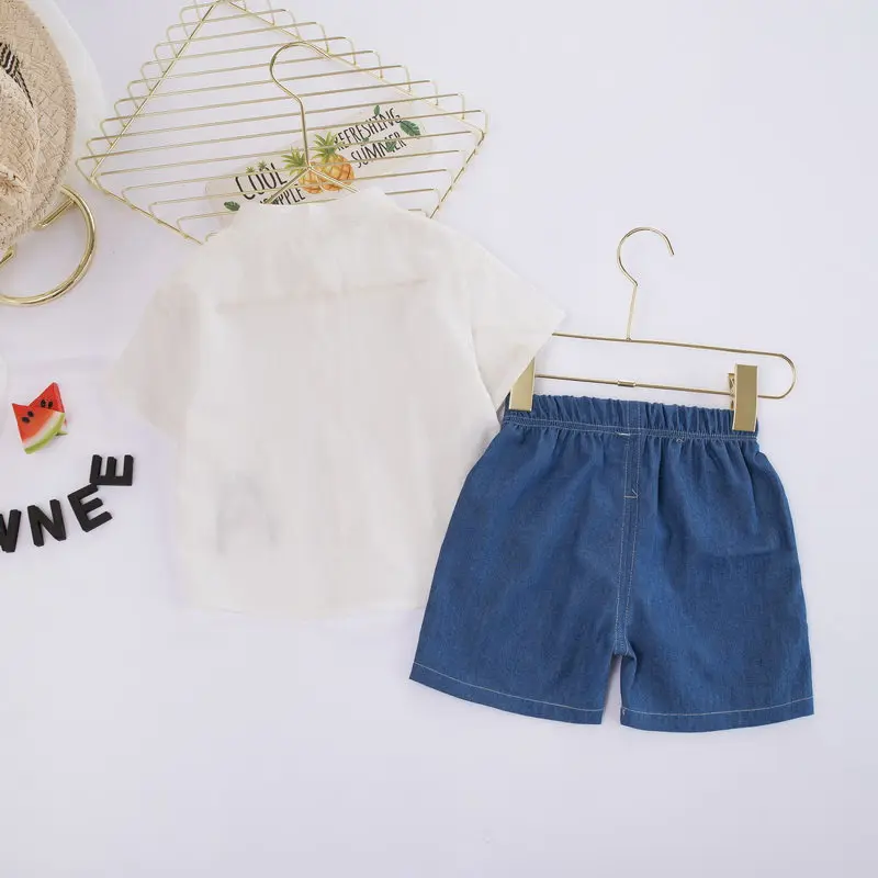 

New Summer Children Fashion Clothing Baby Boys Girls solid Shirt Shorts 2Pcs/sets Kids Infant Casual Clothes Toddler Tracksuit