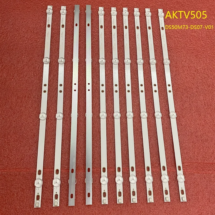 100 шт./лот светодиодная Подсветка полосы для акаи AKTV505 TI4910DLEDDS C50ANSMT-4K DS50M73-DS07-V01 DSBL-WG
