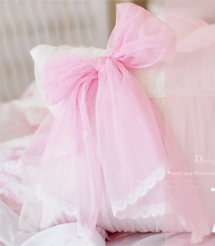 1 шт. кружевная наволочка для подушки с бантом | Дом и сад