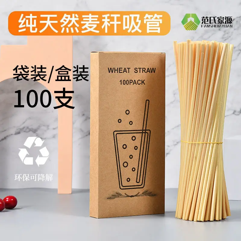 

100 Pieces Paper Straws Cup Accessories
