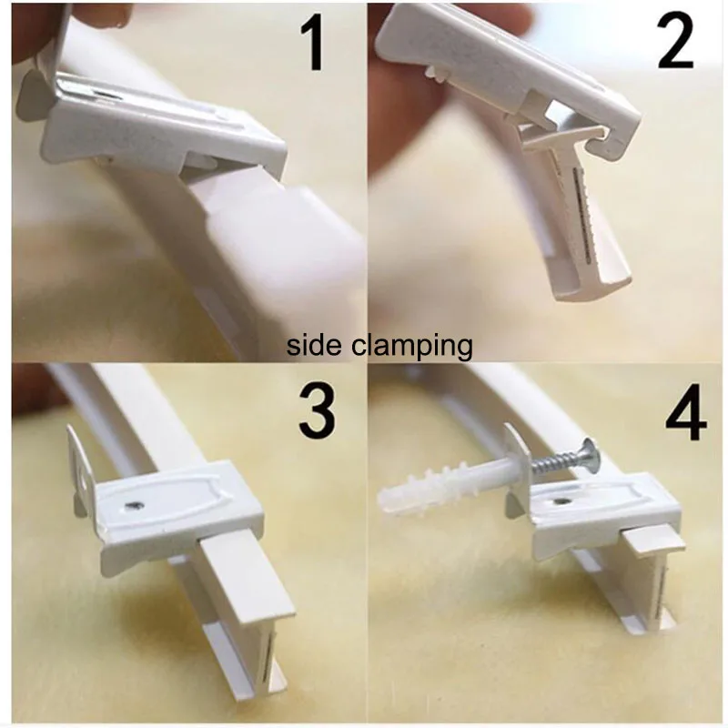 3M 4M 6M Flexible Curtain Track Rail Ceiling top side Mounted Straight Slide Home Windows Balcony Plastic Bendable Accessories | Дом и сад