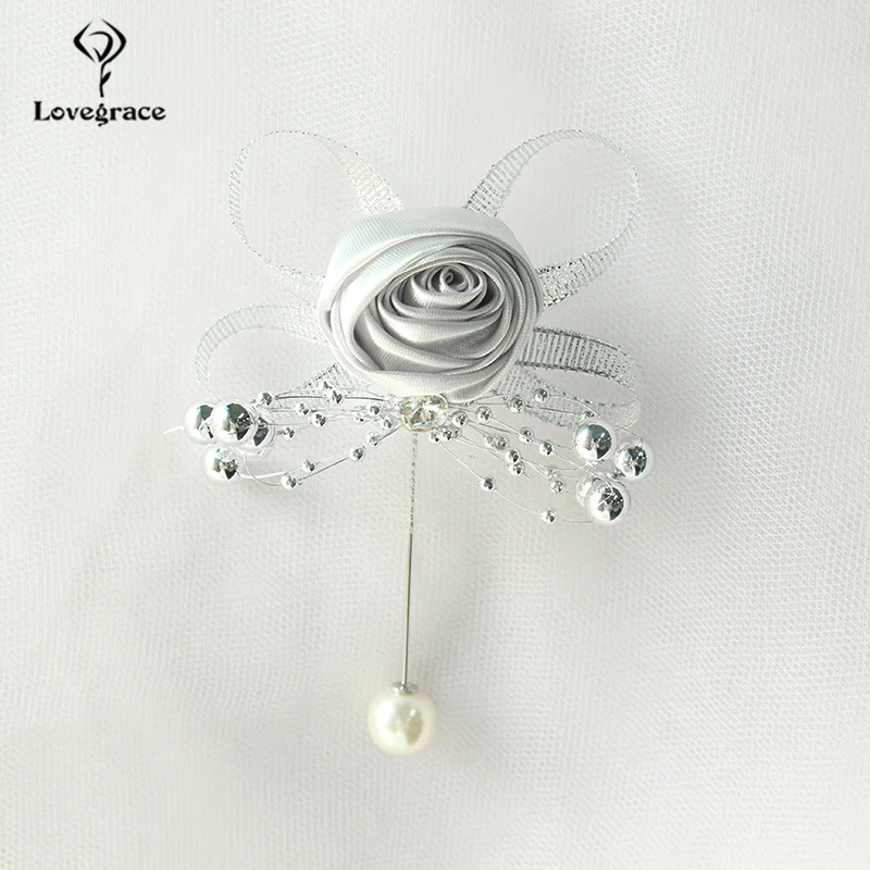 Lovegrace искусственная Роза шелковая брошь подружки невесты свадебные корсажи и