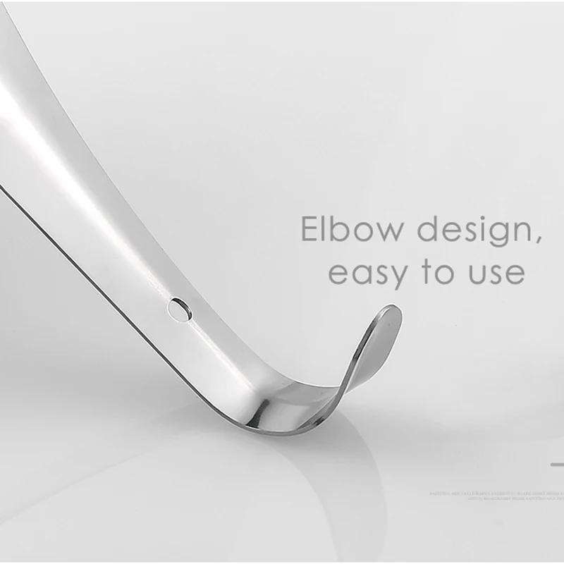 Очень длинная ручка рожок для обуви Нержавеющая сталь 25 &quotручкой металл рога