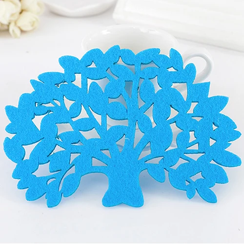 1Pcs Practical 14*9*CM Creative Tree Shape Kitchen Tool Coaster Anti-Skid Insulation Cup Mat Placemat Table Decoration | Дом и сад