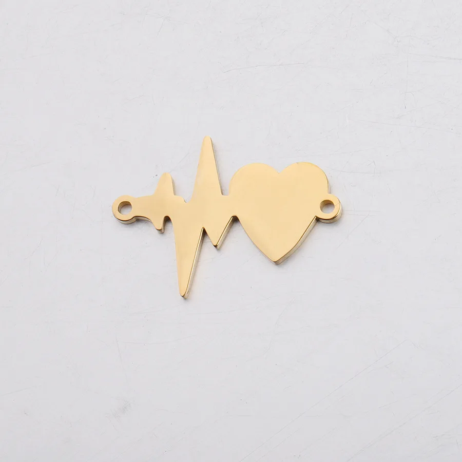 5 шт. индивидуальное сердце ЭКГ любовь сердцебиение ток очаровательное