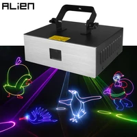 alien 2w 4w rgb animation stage laser light projector dmx dj disco bar club lighting effect party holiday christmas show lamp