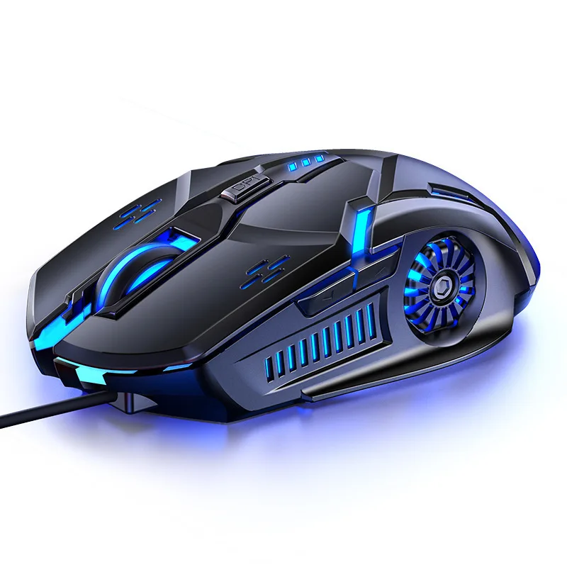 

Silver Eagle G5 Mute Wired Mouse Six Keys Luminous Game E- Sports Machinery Computer Accessories Cross-border Delivery USB 1 42