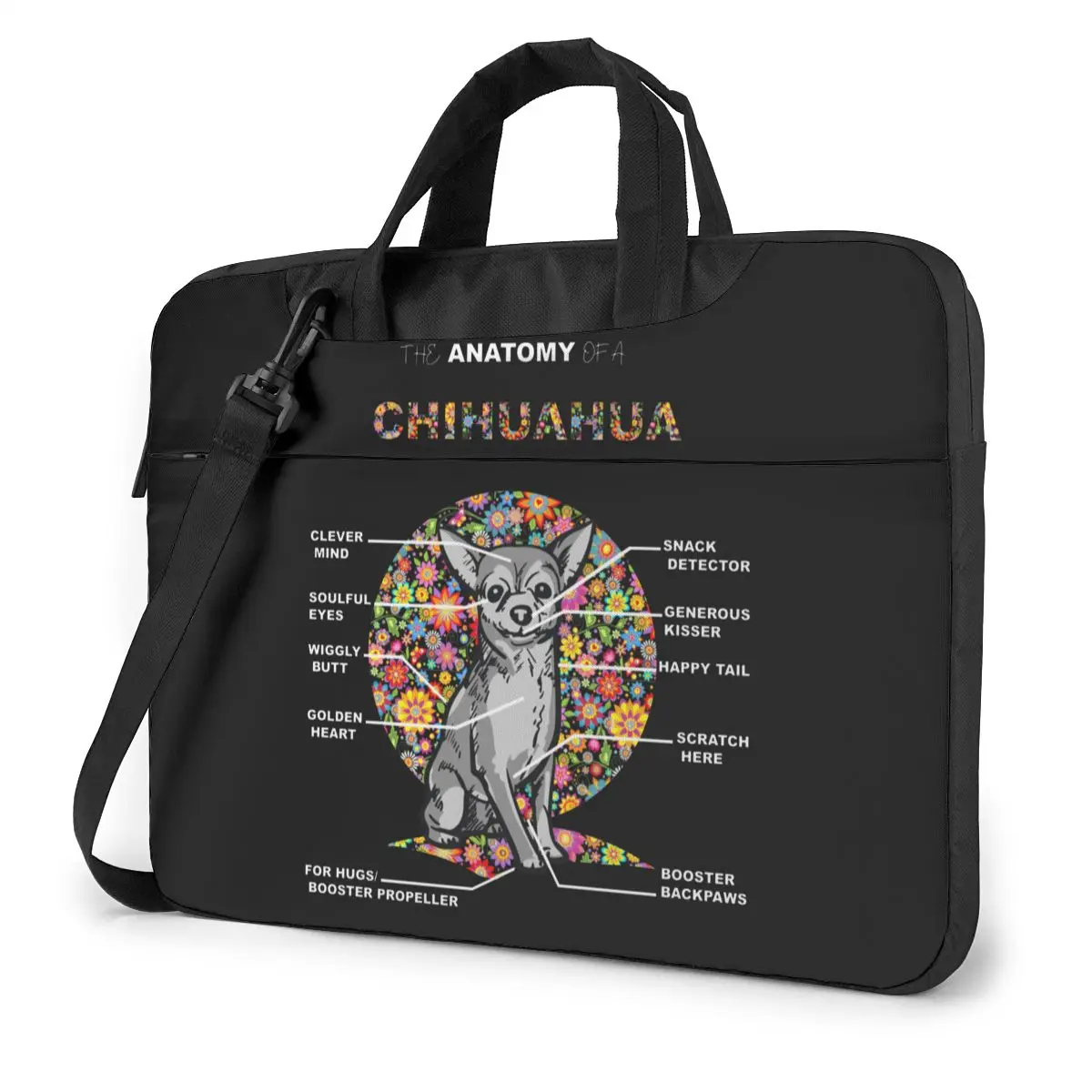 

Chihuahua Laptop Bag Case Travelmate Crossbody Computer Bag Waterproof Fashion Laptop Pouch