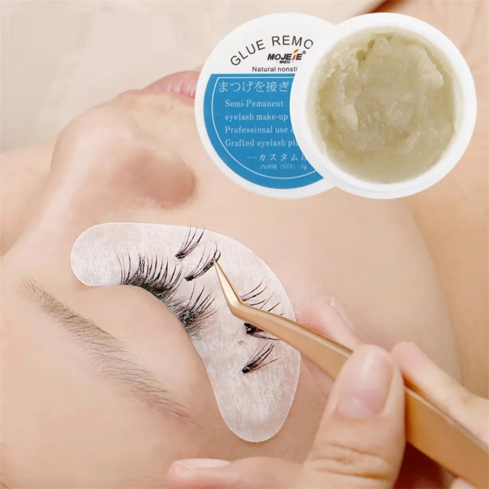 

5g Glue Remover For Grafting Eyelashes Non Irritating Makeup Remover Glue Plant Adhesive Gel Remover Cream Makeup Accessories