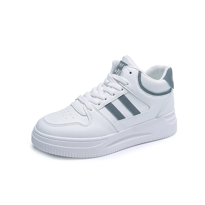 

Женские туфли Кроссовки женские на платформе, Вулканизированная подошва, дышащие, повседневная обувь, на шнуровке, белые, осень 2021