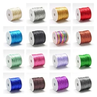 25 colors 70mroll 1mm nylon cord thread chinese knotting macrame satin cord bracelet braided string diy beading jewelry making