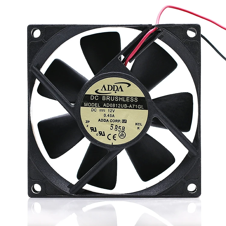 Для Adda 8025 12V 0.45A Max, инвертор воздушного потока, охлаждающий вентилятор ветра 8 см