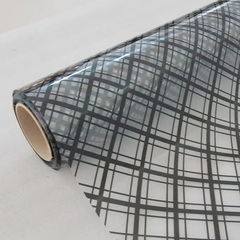 Декоративная оконная пленка Sunice в черную клетку стикер из ПЭТ стекла защита