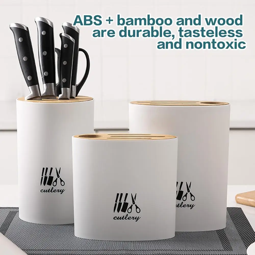 

Storage Knife Blocks 1pcs Tools Organizer Kitchen Tableware Multi-function Knife Holder Household Drain Kitchen Knife Rack