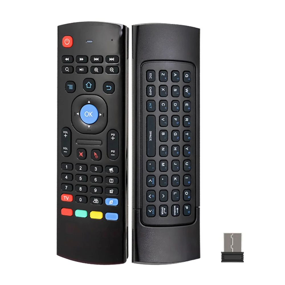 Новая беспроводная клавиатура MX3 T3 Smart Remote Control для X96 Tx3 H96 2 4G RF Air Mouse с подсветкой и