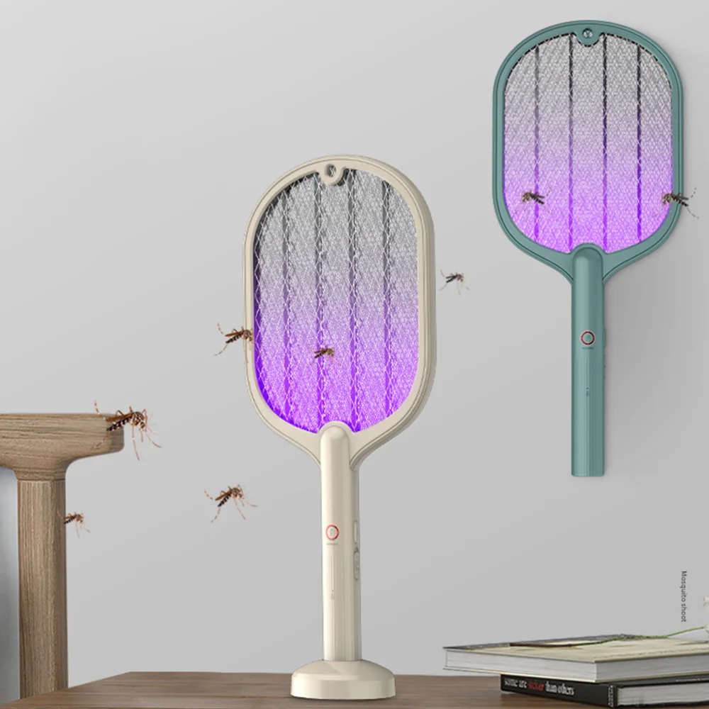 

2 in 1 Mosquito Killing Swatter Electric Fly Swatter Fly Killer Bug Racket
