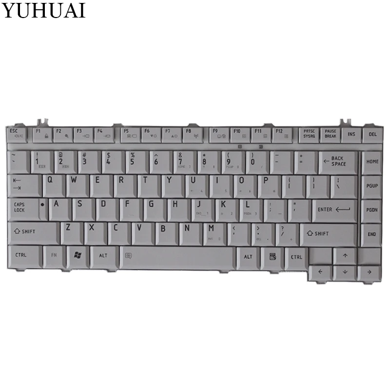 Ноутбук клавиатура для Toshiba Satellite A200 A205 A210 A215 Qosmio F40 F45 G40 G45 F50 F55 US клавиатура - Цвет: Gray white
