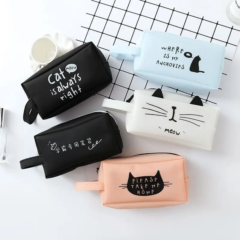 Пенал для ручек и карандашей супер-большой функциональная Канцелярия с рисунком