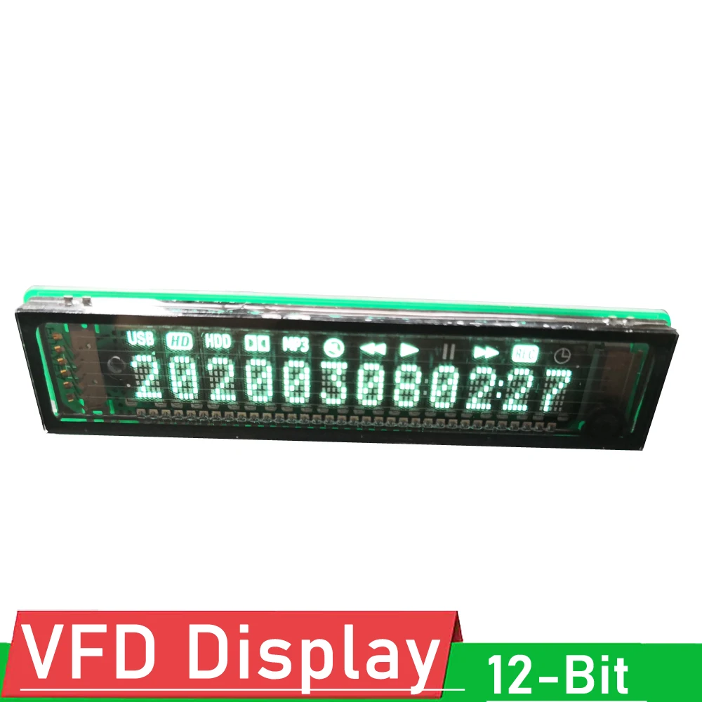 

VFD display screen 12-bit dot matrix Display screen Module with font library Fluorescent Display screen SPI interface