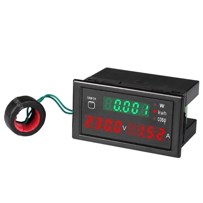 AC80 300V/AC300 450V 100A ЖК дисплей цифровой Дисплей вольтметр Электрический счетчик