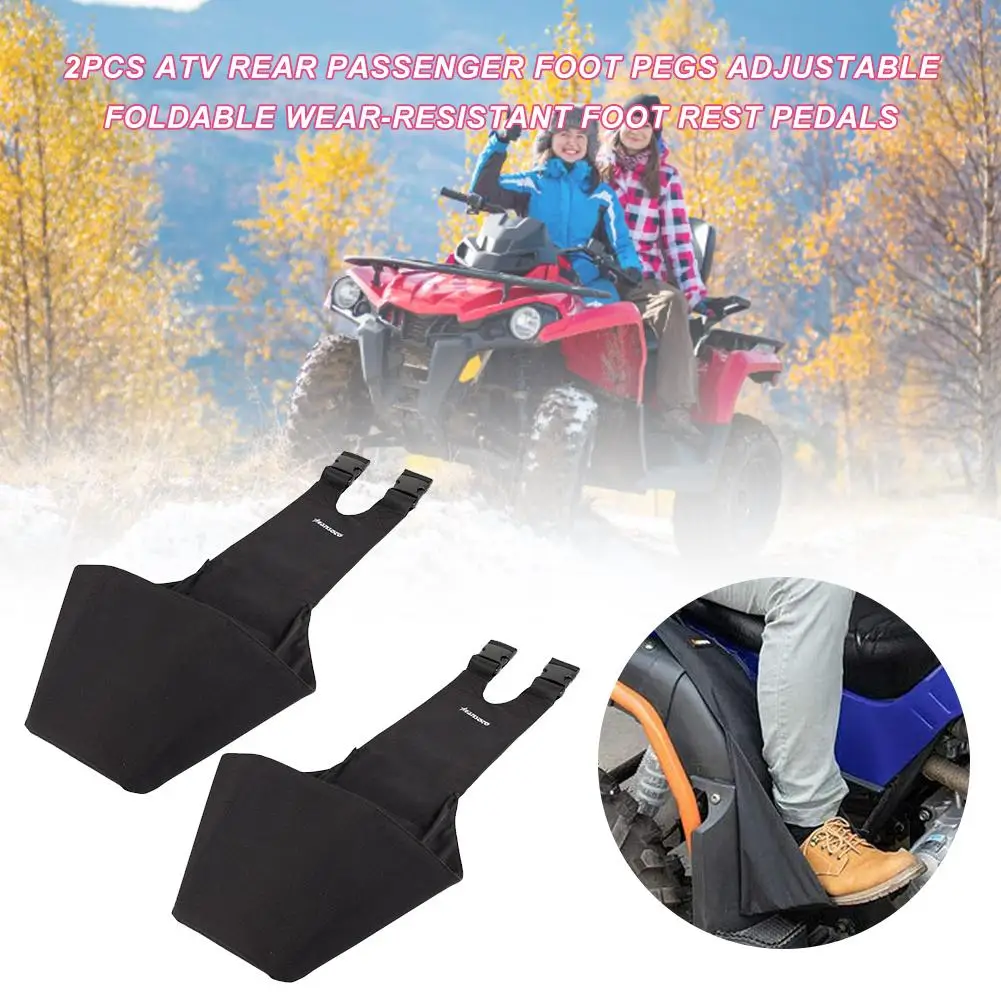 

2Pcs Motorcycle Front Rear Footrest Foot Pegs Adjustable Foldable Wear-resistant Foot Rest Pedals Motorcycle Accessories