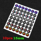 10 шт. Автомобильный руль 3D Маленькая эмблема наклейка для BMW E46 E39 E92 E90 E60 M5 E36 F30 X5 F10 F20 E30 E61 F03 E65 автомобильный гаджет