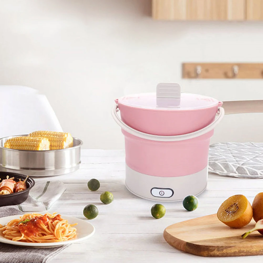 Портативная Складная Пароварка горячий горшок мини-Сковорода для приготовления