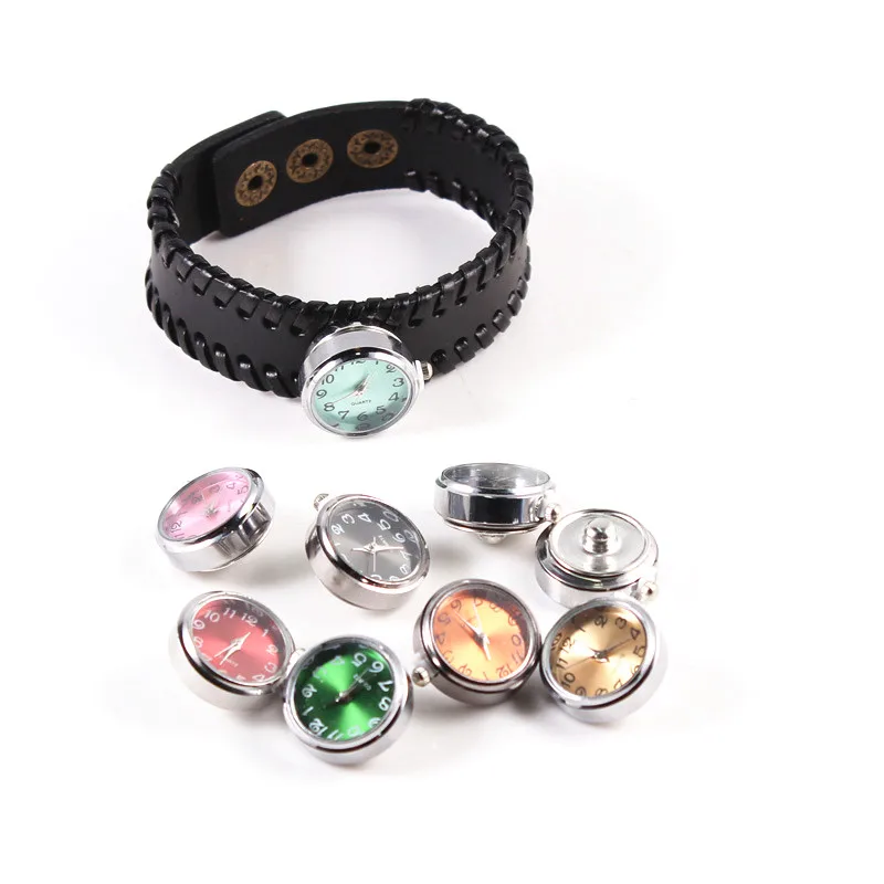 Черный Браслет из натуральной кожи 18 мм браслет с защелкой взаимозаменяемы часы