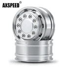 AXSPEED 12 шт. металлический 10 спиц передний обод колеса ступица для 1:14 Tamiya прицеп трактор грузовик Радиоуправляемый автомобиль