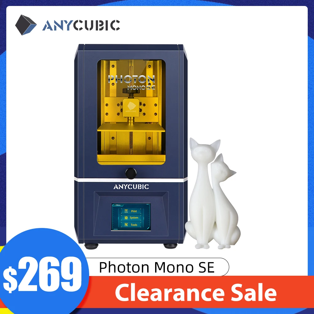 Распродажа 3D-принтер ANYCUBIC Photon Mono/Photon Mono SE/Mega S/Mega Zero 2 0 FDM высокоскоростной
