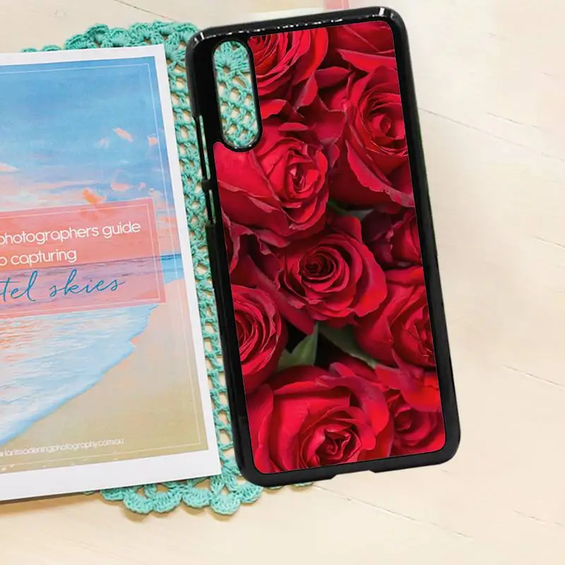 

Red rose flower Phone Case PC for iPhone 11 12 pro XS MAX 8 7 6 6S Plus X 5S SE 2020 XR