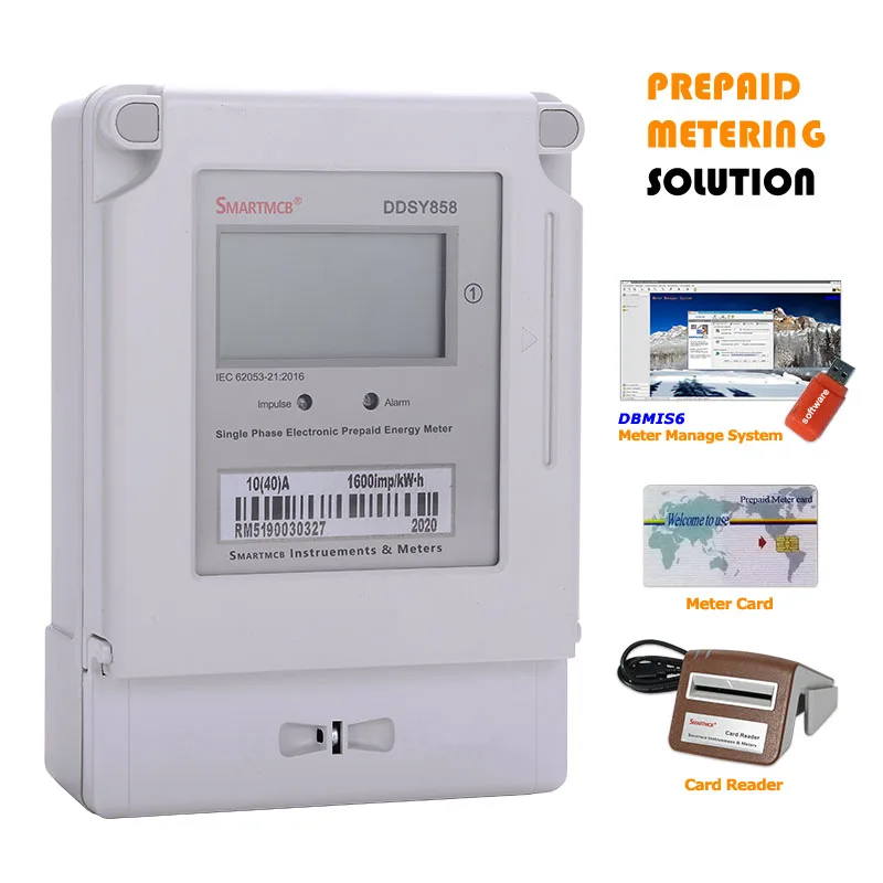 

Single phase Prepaid Energy Meter Power Consumption Monitor kWh Meter Wattmeter 220V/240V 50/60Hz