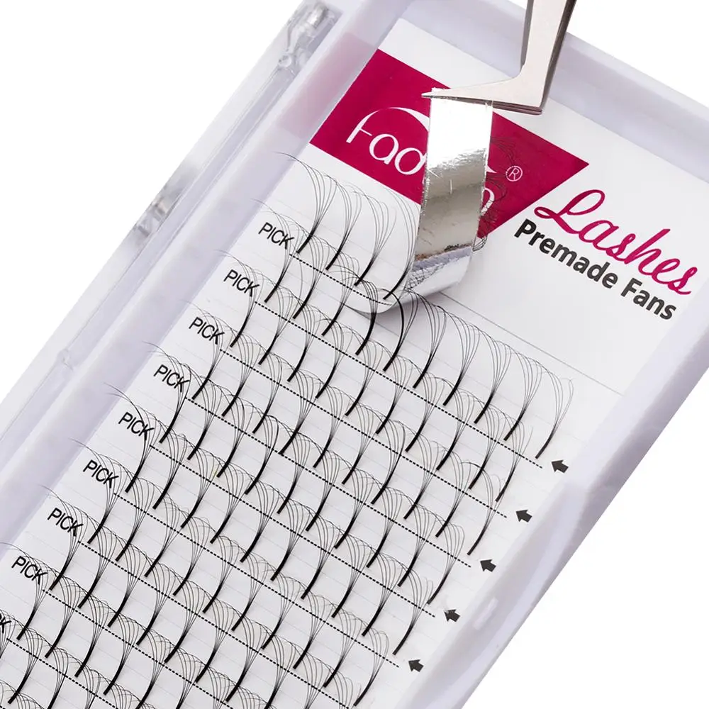 4 чехла/набор отдельные Кластерные ресницы широкие вееры готовый русский объем 3D