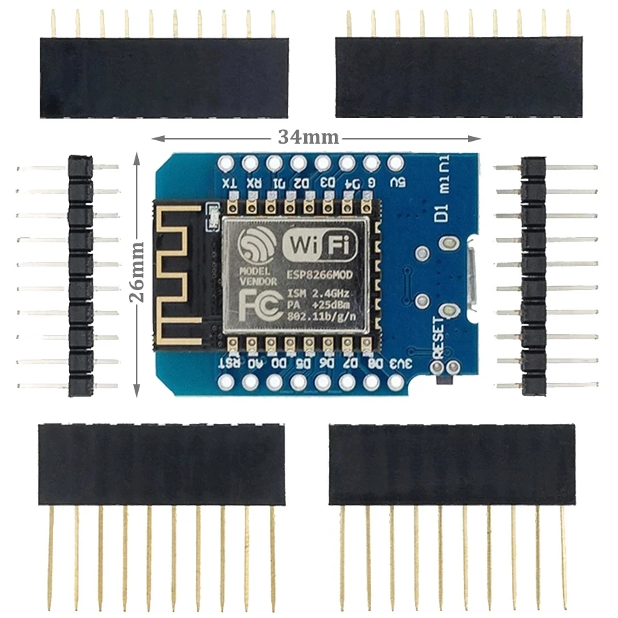 Плата WeMos D1 Mini Pro V3.0 NodeMcu 4 Мб/16 Мб байт плата разработки Wi-Fi Интернет для вещей ESP8266