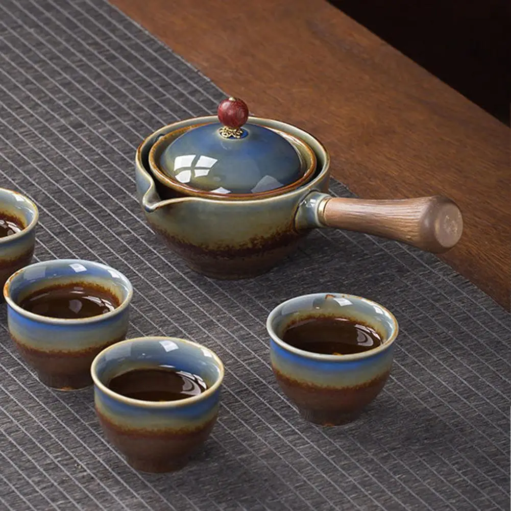 Керамический чайный горшок 160 мл домашний кунг-фу Улун фильтр чайница с боковой