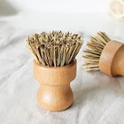 Бамбуковые щетки для мытья посуды, Кухонные деревянные стены для мытья чугунных сковородоккастрюль, натуральные сизальные щетинки