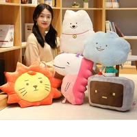 new multiple style pillows animal lion dragon samoyed plush toy cartoon cloud television stuffed doll sofa pillow cushion gifts