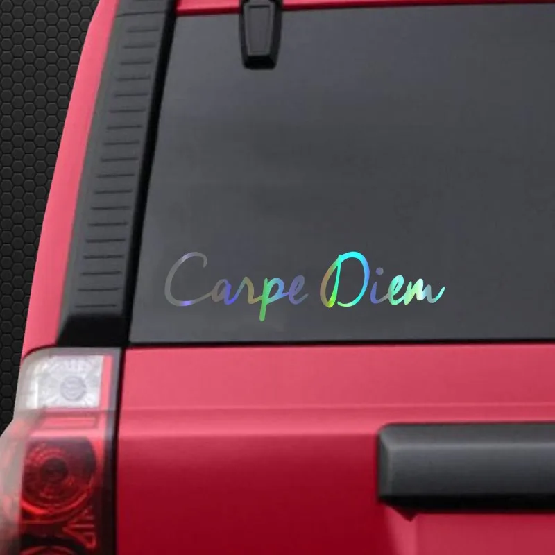 

Interesting Car Sticker AccessoriesCARPE DIEM Fashion Cover Scratches Waterproof Decal PVC 20cm X 5cm