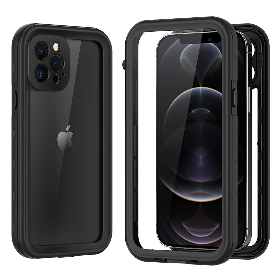 

360 Full Cover Double Side Clear PC Case For iPhone 13 12 11 Pro Max XS XR X S 7 8 Plus SE 2020 Mini Hard WaterProof Back Cover