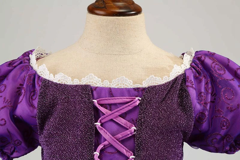 Костюм принцессы Рапунцель спутанный с париком аксессуары София Одежда для