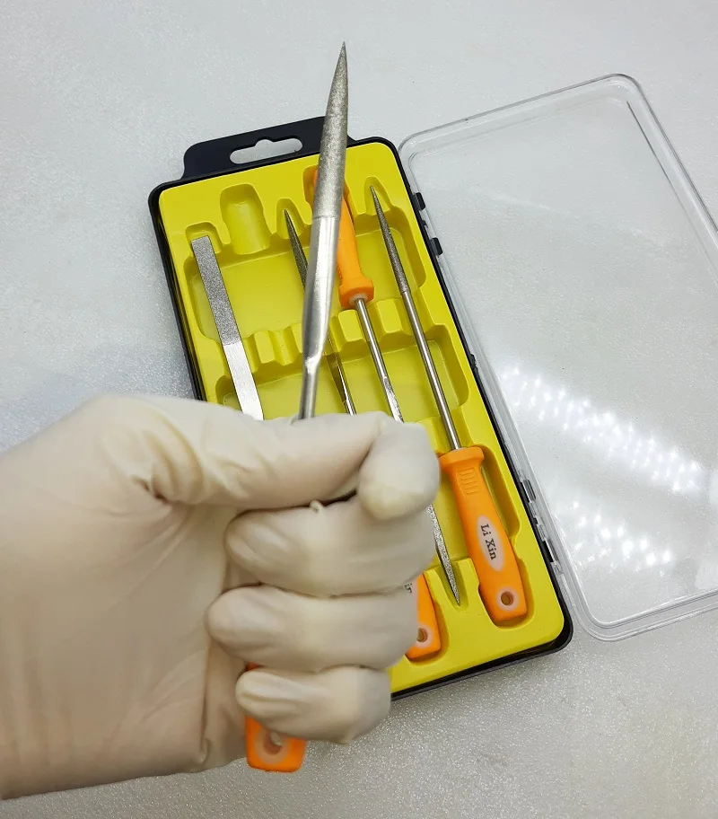 

New 5pc/set Diamond Needle Files Set Metal File For Ceramic Glass Jewelry Grinding Wood Carving Hand Tools